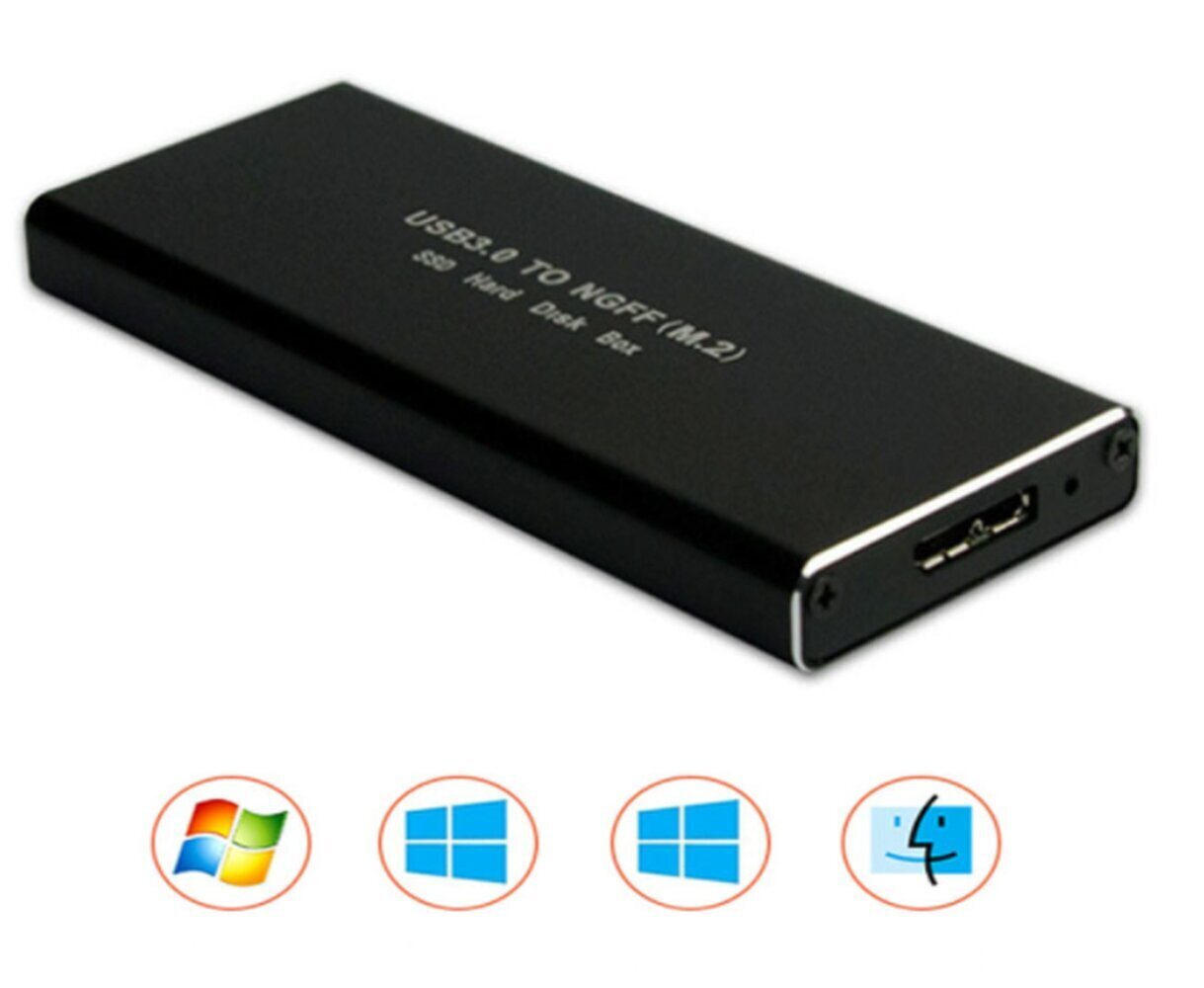 SSD ENCLOSURE m2 USB 3.0 NGFF SATA Pocket m.2 hinta ja tiedot | Ulkoisten kovalevyjen kotelot | hobbyhall.fi