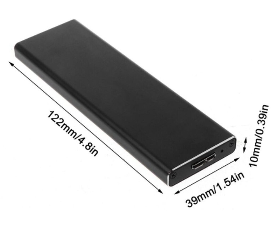 SSD ENCLOSURE m2 USB 3.0 NGFF SATA Pocket m.2 hinta ja tiedot | Ulkoisten kovalevyjen kotelot | hobbyhall.fi