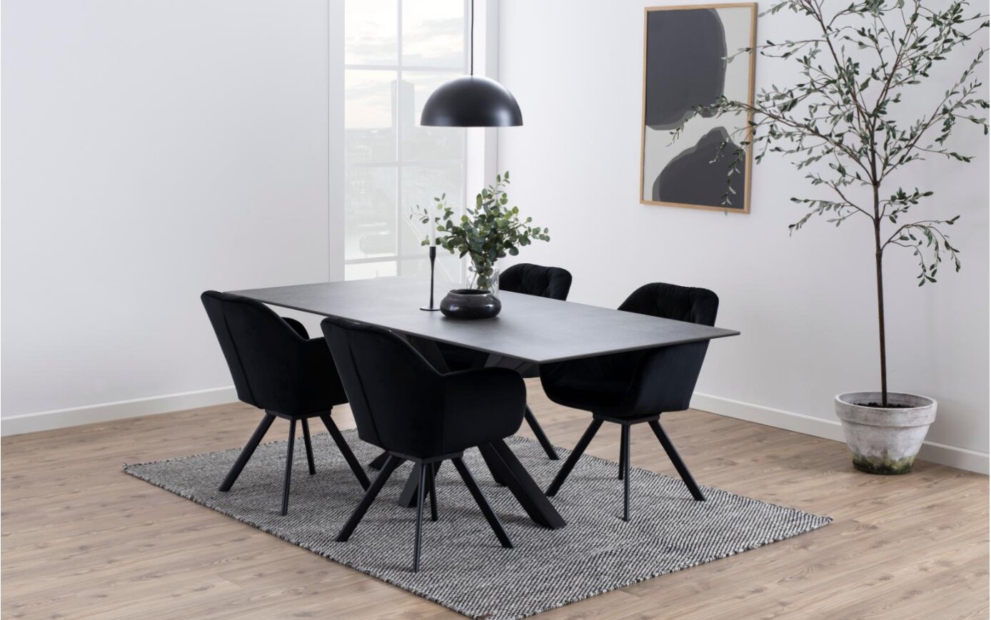 Pöytä Heaven, musta hinta ja tiedot | Ruokapöydät | hobbyhall.fi
