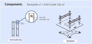 Zalman ZM-1700MKA Intel -asennussarja hinta ja tiedot | Rahankäsittelylaitteet | hobbyhall.fi