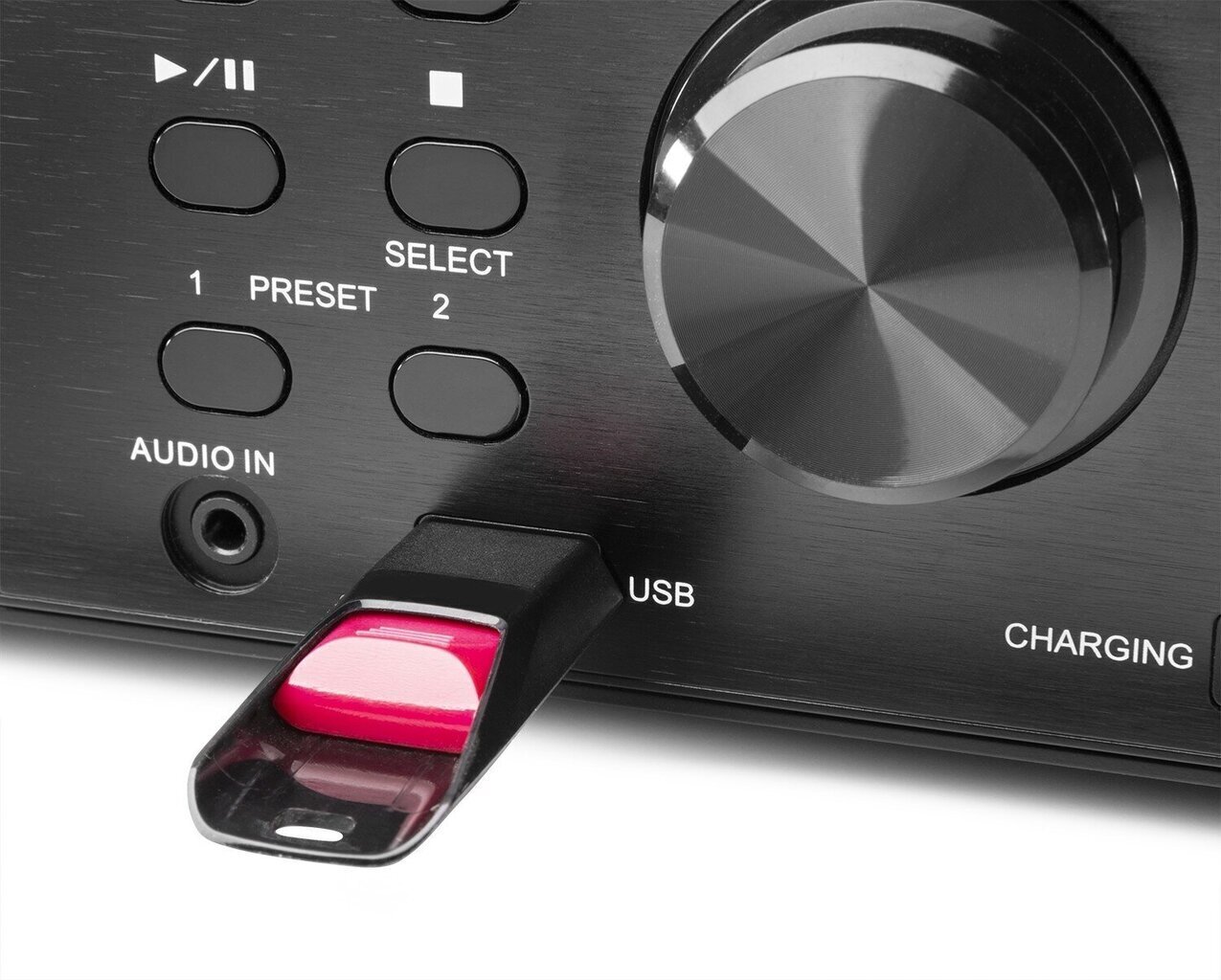 Audizio Prato musiikkijärjestelmä CD/DAB+/FM/USB/BT musta hinta ja tiedot | Stereojärjestelmät | hobbyhall.fi