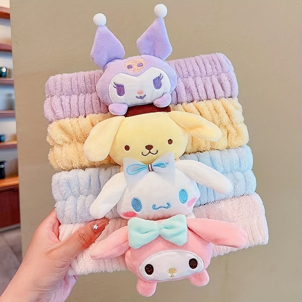 'Sarjakuva söpö pehmoinen hiuspanta urheilullinen sanka kawaii kuromi cinnamoroll my melodia pesu kasvot levittää kasvonaamio kylpeä snoods y2k makeat hiustarvikkeet päivittäiseen pukeutumiseen' hinta ja tiedot | Hiustarvikkeet | hobbyhall.fi