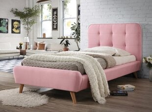 Sänky Tiffany, 90 x 200 cm, vaaleanpunainen hinta ja tiedot | Signal Meble Huonekalut ja sisustus | hobbyhall.fi