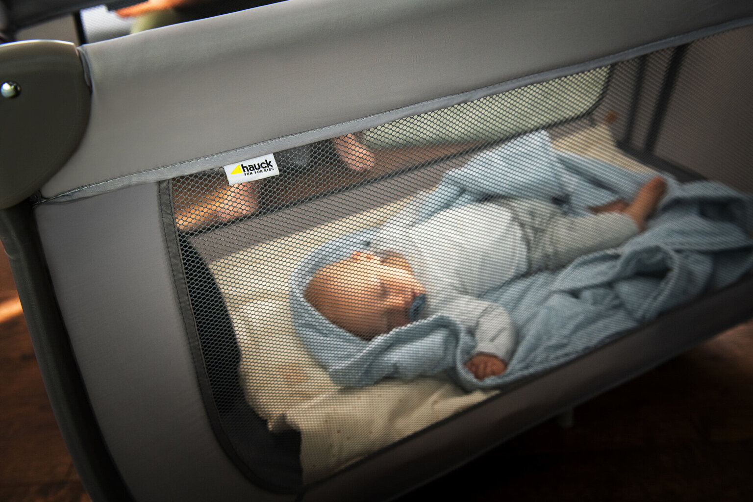 Matkasänky Hauck Travel bed-Playpen Sleep N Play Go Plus, harmaa hinta ja tiedot | Matkasängyt | hobbyhall.fi