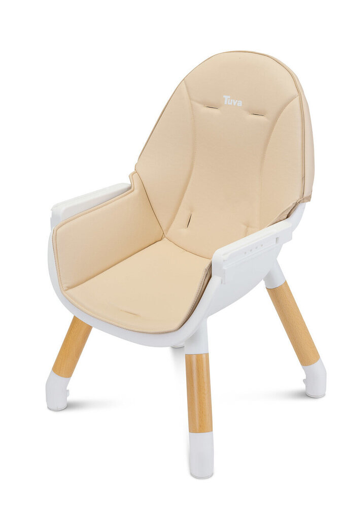 Caretero ruokapöydän tuoli Tuva 2in1, beige hinta ja tiedot | Syöttötuolit | hobbyhall.fi