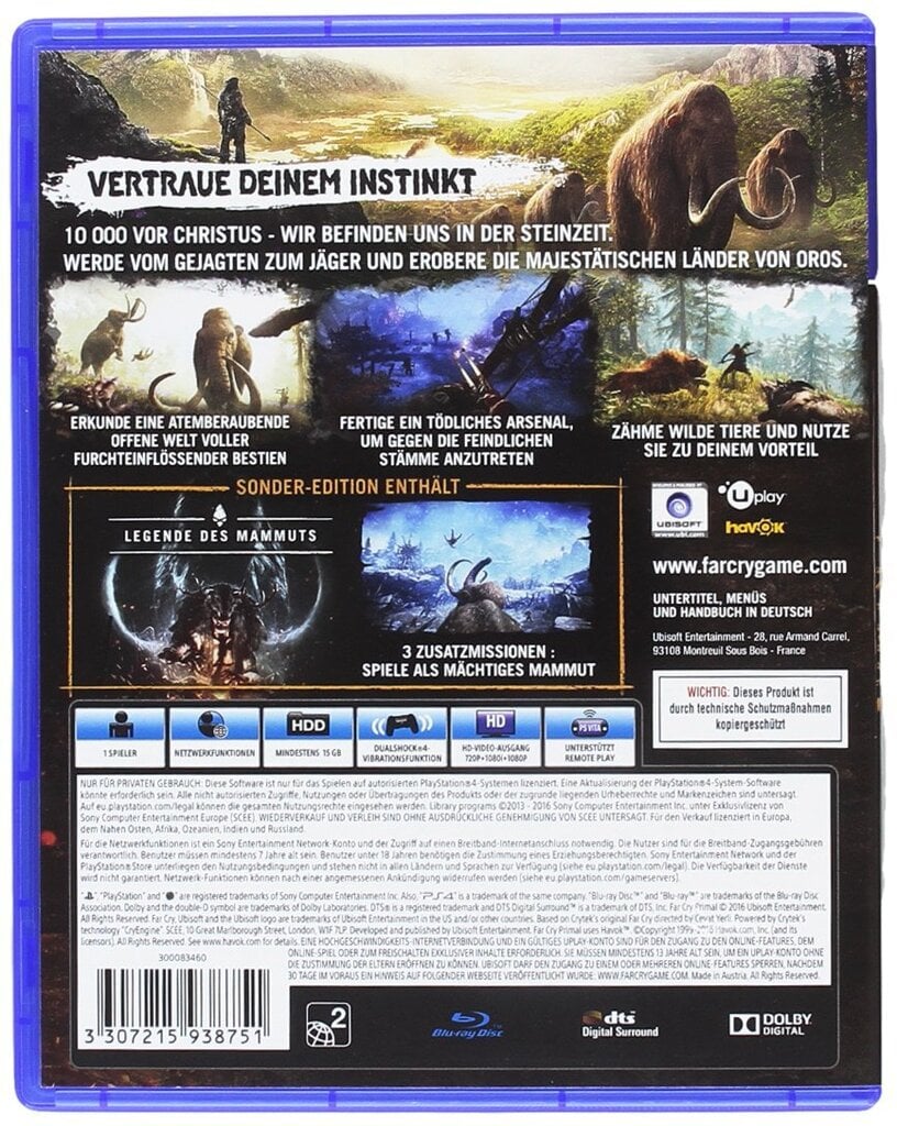 Far Cry Primal (100% leikkaamaton) - Special Edition - [PlayStation 4] hinta ja tiedot | Tietokone- ja konsolipelit | hobbyhall.fi