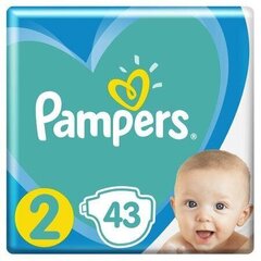 Vaipat Pampers New Baby Mini, koko 2, 4-8 kg, 43 kpl.- hinta ja tiedot | Vaipat | hobbyhall.fi