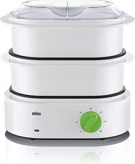 Braun Food steamer FS 3000 White, 850 W, hinta ja tiedot | Braun Keittiön pienkoneet | hobbyhall.fi