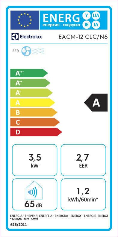 Electrolux EACM-12 CLC/N6 siirrettävä ilmastointilaite (RUOTSI) hinta ja tiedot | Ilmastointilaitteet | hobbyhall.fi