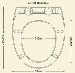 Hitaasti sulkeutuva wc-altaan kansi AWD Interior Bolero hinta ja tiedot | WC-istuimen lisätarvikkeet | hobbyhall.fi