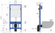Piilokäymälärunko Mexen 4in1 Fenix Slim 6/4 L, 4,5 / 3 L, 8 cm hinta ja tiedot | WC-istuimen lisätarvikkeet | hobbyhall.fi