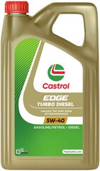 Castrol Edge Turbo Diesel TITANIUM FST 5W-40 5l hinta ja tiedot | Moottoriöljyt | hobbyhall.fi
