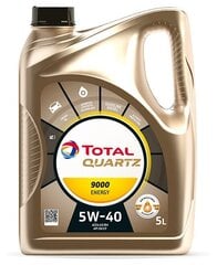 TOTAL Quartz 9000 Energy 5W-40 -moottoriöljy 5l hinta ja tiedot | Total Voiteluaineet | hobbyhall.fi