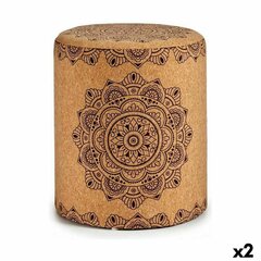 Puffe Gift Decor Mandala, ruskea, 2 kpl hinta ja tiedot | Säkkituolit, rahit ja penkit | hobbyhall.fi