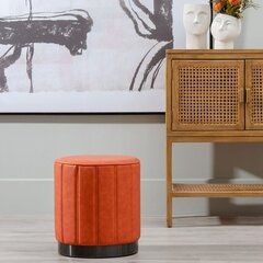 Pouf 38x38x42cm, tummanpunainen hinta ja tiedot | Säkkituolit, rahit ja penkit | hobbyhall.fi