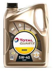 TOTAL Quartz 9000 Moottoriöljy 5W-40 5l hinta ja tiedot | Total Autotuotteet | hobbyhall.fi