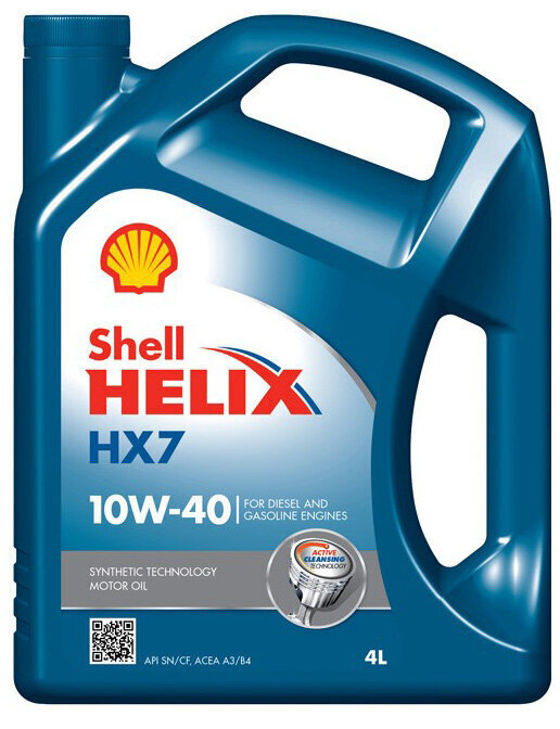 Puolisynteettinen moottoriöljy Shell Helix HX7 10W-40 hinta ja tiedot | Moottoriöljyt | hobbyhall.fi