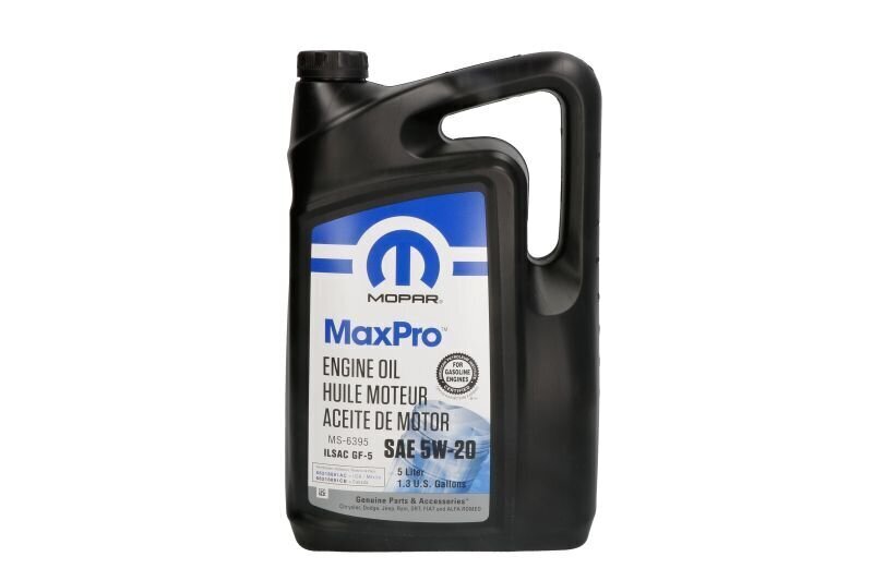 Mopar MaxPro moottoriöljy, 5w20, 5L. hinta ja tiedot | Moottoriöljyt | hobbyhall.fi