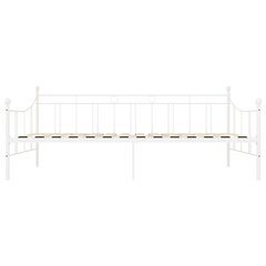 Päivävuoteenrunko valkoinen metalli 90x200 cm hinta ja tiedot | Sängyt | hobbyhall.fi