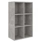 Kirjahylly/senkki betoninharmaa 66x30x98 cm lastulevy hinta ja tiedot | Hyllyt | hobbyhall.fi