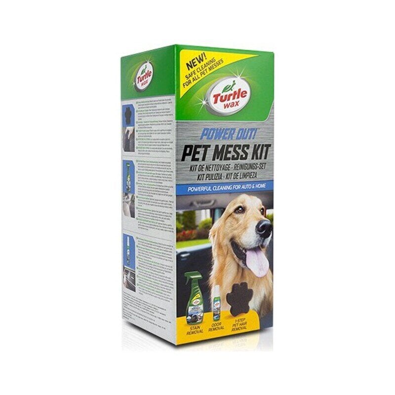 Puhdistussarja Turtle Wax TW53055 Power Out Pet Mess (3 kpl) hinta ja tiedot | Autokemikaalit | hobbyhall.fi