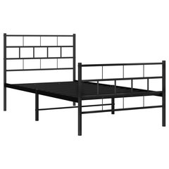 Sänky , 100x200 cm, musta hinta ja tiedot | Sängyt | hobbyhall.fi