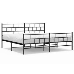 Sängynrunko , 200x200 cm, musta hinta ja tiedot | Sängyt | hobbyhall.fi