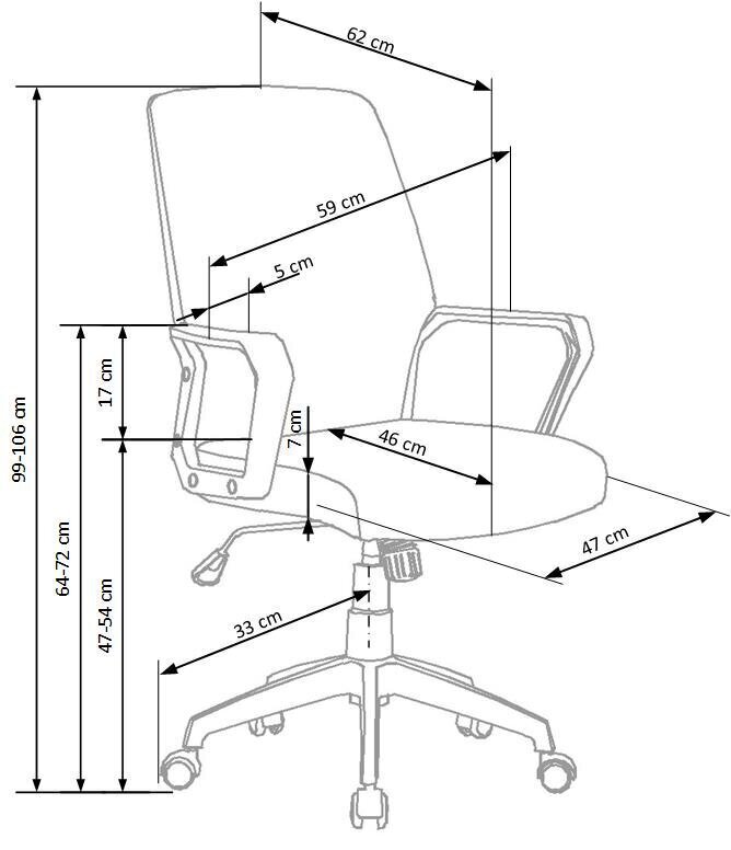 Työtuoli SPIN 2, beige/valkoinen hinta ja tiedot | Toimistotuolit | hobbyhall.fi