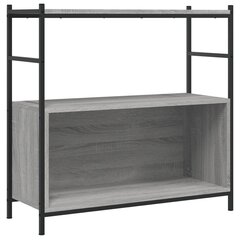 Kirjahylly harmaa Sonoma 80x30x78,5 cm tekninen puu ja rauta hinta ja tiedot | Hyllyt | hobbyhall.fi