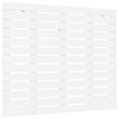 Sängynpääty seinälle valkoinen 126x3x91,5 cm täysi mänty hinta ja tiedot | Sängyt | hobbyhall.fi