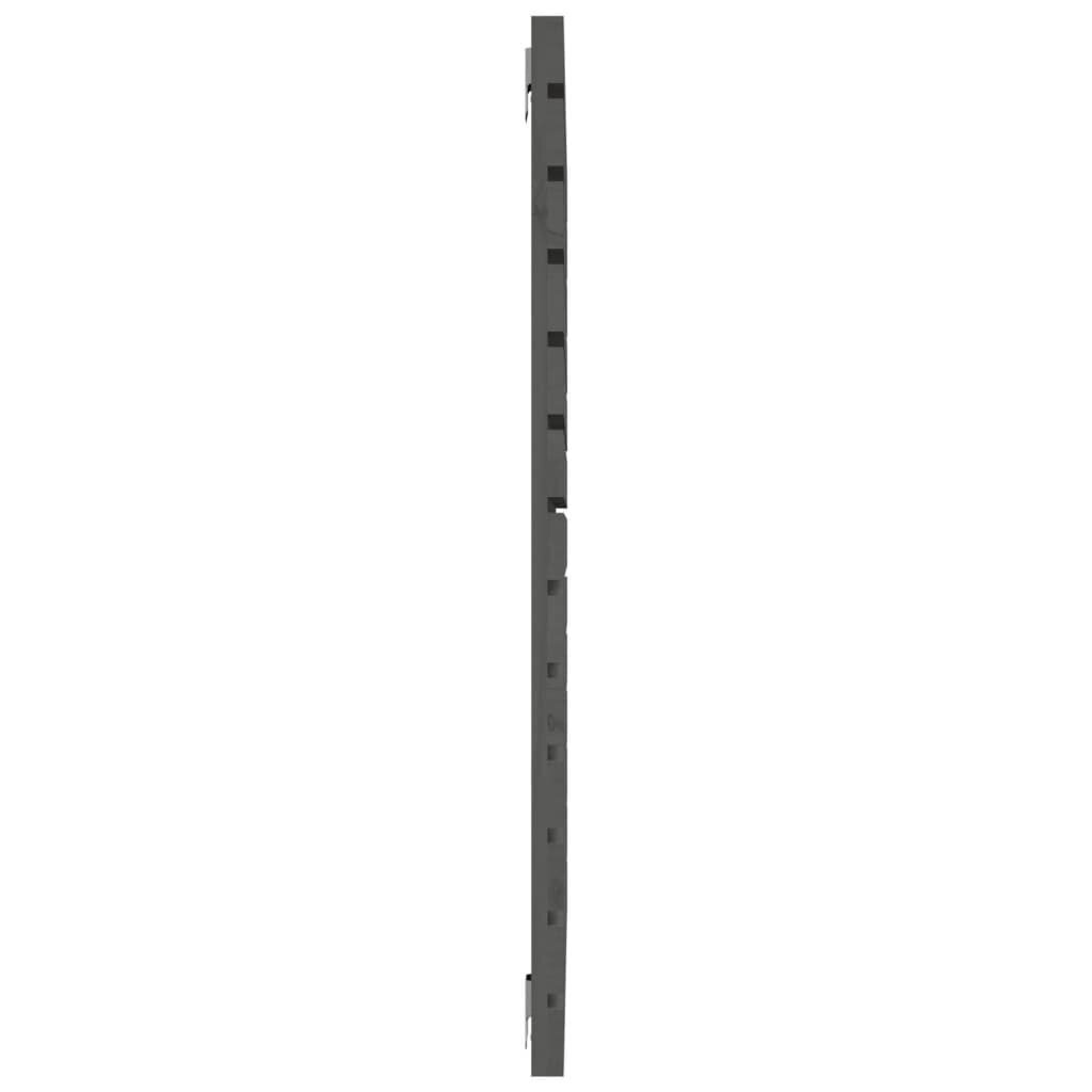 Sängynpääty seinälle harmaa 146x3x91,5 cm täysi mänty hinta ja tiedot | Sängyt | hobbyhall.fi