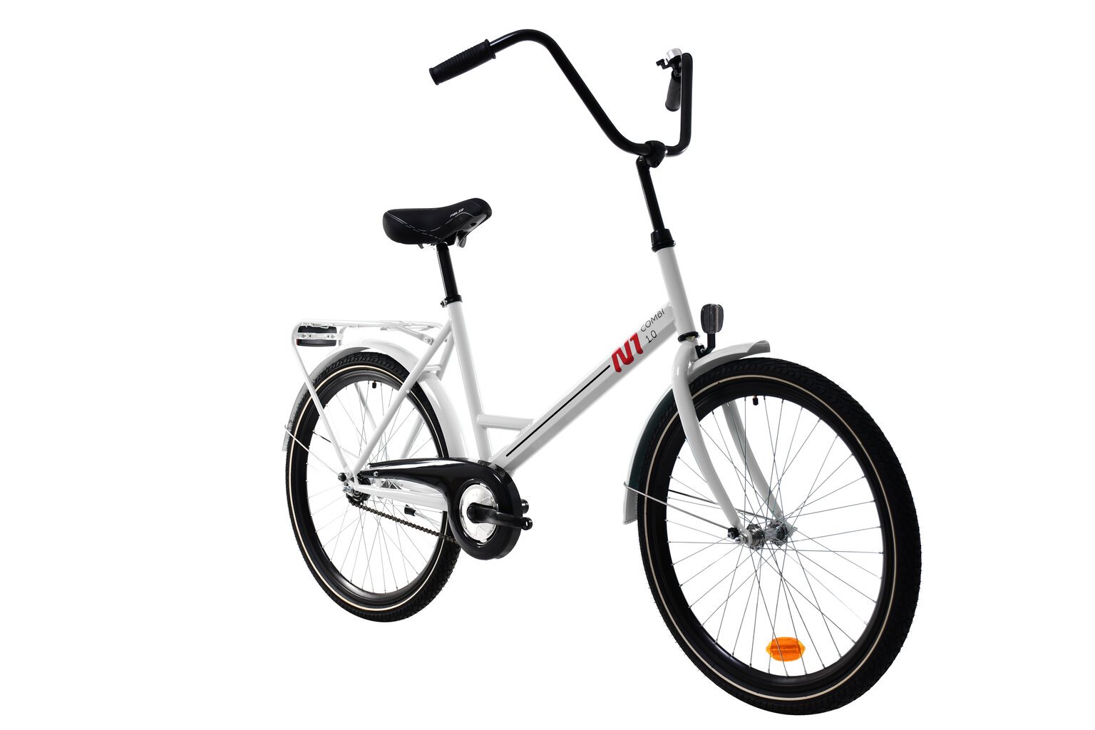 N1 Combi 24” polkupyörä, valkoinen hinta ja tiedot | Polkupyörät | hobbyhall.fi
