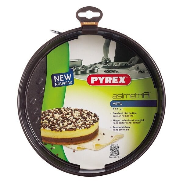 Springform Pyrex Asymmetry pannu, ruostumaton teräs (20 cm) hinta ja tiedot | Uunivuoat ja leivontavälineet | hobbyhall.fi