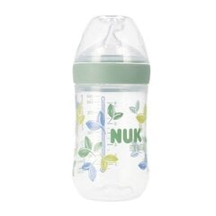 Koliikkipullo lämpöindikaattorilla NUK Medium Flow, Green, 3 kuukautta+, 260 ml hinta ja tiedot | Tuttipullot ja tarvikkeet | hobbyhall.fi