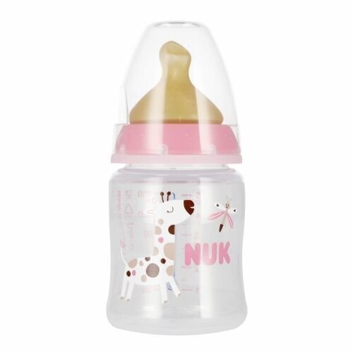 Tuttipullo lämpöindikaattorilla NUK First Choice, Pink, 0 - 6 kuukautta, 150 ml hinta ja tiedot | Tuttipullot ja tarvikkeet | hobbyhall.fi