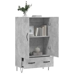 Kaappi betoninharmaa 69,5x31x115 cm tekninen puu hinta ja tiedot | Lipastot | hobbyhall.fi