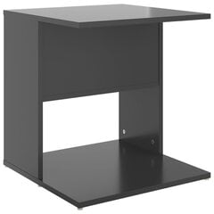 Sivupöytä korkeakiilto harmaa 45x45x48 cm lastulevy hinta ja tiedot | Sohvapöydät | hobbyhall.fi