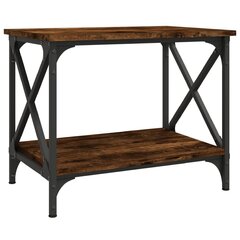 Sivupöytä ruskea tammi 55x38x45 cm tekninen puu hinta ja tiedot | Sohvapöydät | hobbyhall.fi