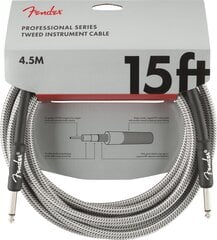 Instrumenttikaapeli Fender Professional 4,5M WH T hinta ja tiedot | Kaapelit ja adapterit | hobbyhall.fi