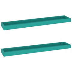 Loggia seinähyllyt 2 kpl sininen 80x15x4 cm MDF hinta ja tiedot | Hyllyt | hobbyhall.fi