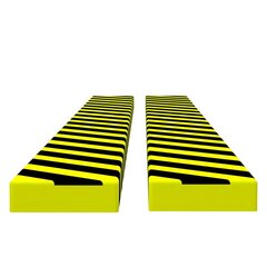 Kulmasuojat 2 kpl keltainen ja musta 6x2x101,5 cm PU hinta ja tiedot | Lisätarvikkeet autoiluun | hobbyhall.fi