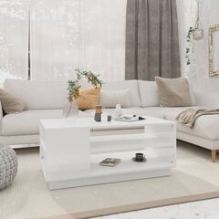 Sohvapöytä valkoinen 102x55x43 cm lastulevy hinta ja tiedot | Sohvapöydät | hobbyhall.fi