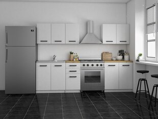 Keittiökaappi NORE Set 200, valkoinen / tammi hinta ja tiedot | Keittiökalusteet | hobbyhall.fi