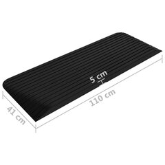 Kynnysramppi 110x41x5 cm kumi hinta ja tiedot | Lisätarvikkeet autoiluun | hobbyhall.fi