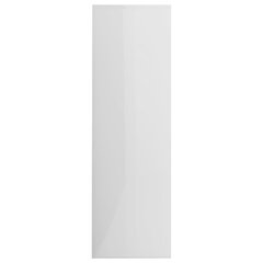 Kirjahylly korkeakiilto valkoinen 98x30x98 cm lastulevy hinta ja tiedot | Hyllyt | hobbyhall.fi