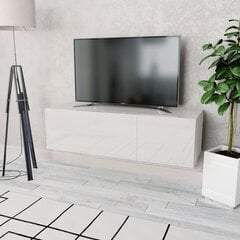 TV-taso Lastulevy 120x40x34 cm Korkeakiilto Valkoinen hinta ja tiedot | TV-tasot | hobbyhall.fi