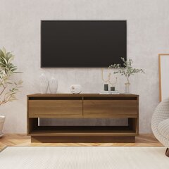 TV-taso ruskea tammi 102x41x44 cm lastulevy hinta ja tiedot | TV-tasot | hobbyhall.fi