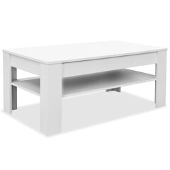 Sohvapöytä Lastulevy 110x65x48 cm Valkoinen hinta ja tiedot | Sohvapöydät | hobbyhall.fi