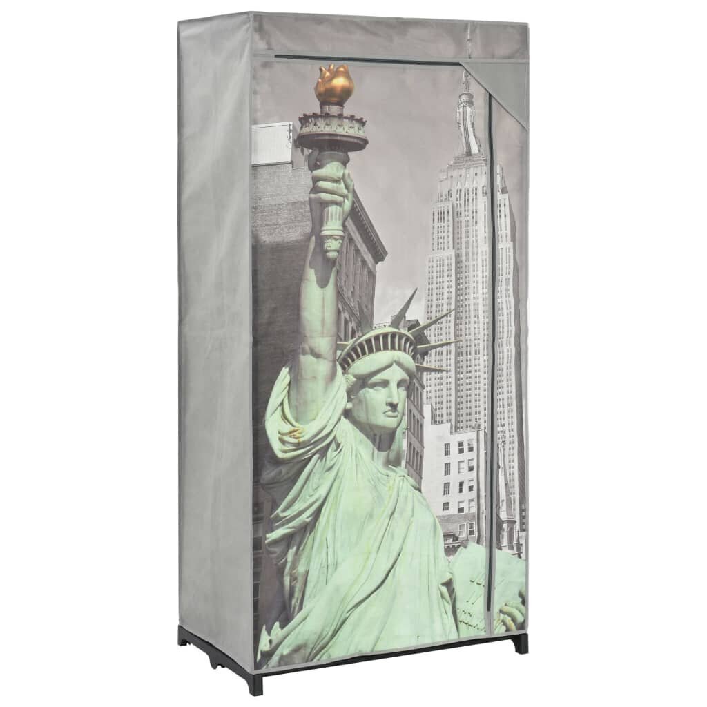 Vaatekaappi New York 75x45x160 cm kangas hinta ja tiedot | Kaapit | hobbyhall.fi