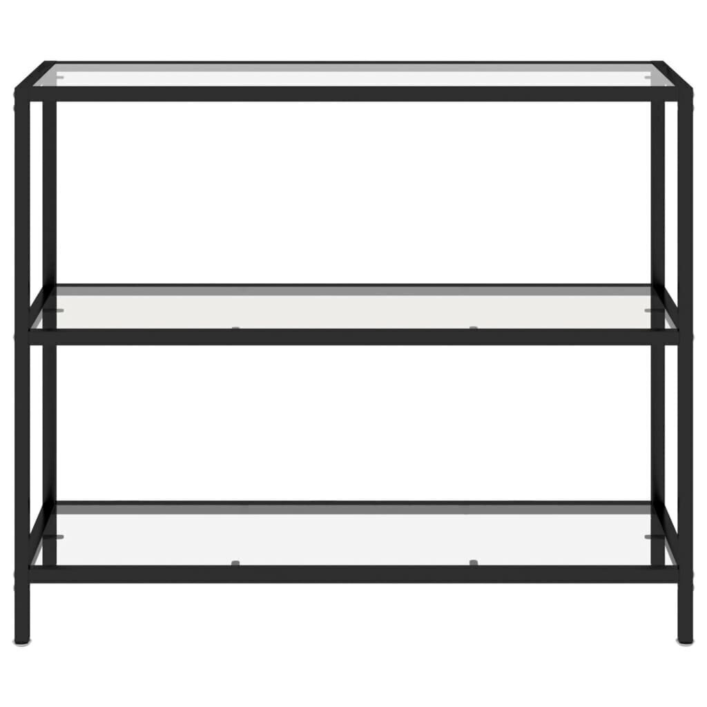 Hylly läpinäkyvä 100x36x90 cm karkaistu lasi hinta ja tiedot | Sivupöydät | hobbyhall.fi